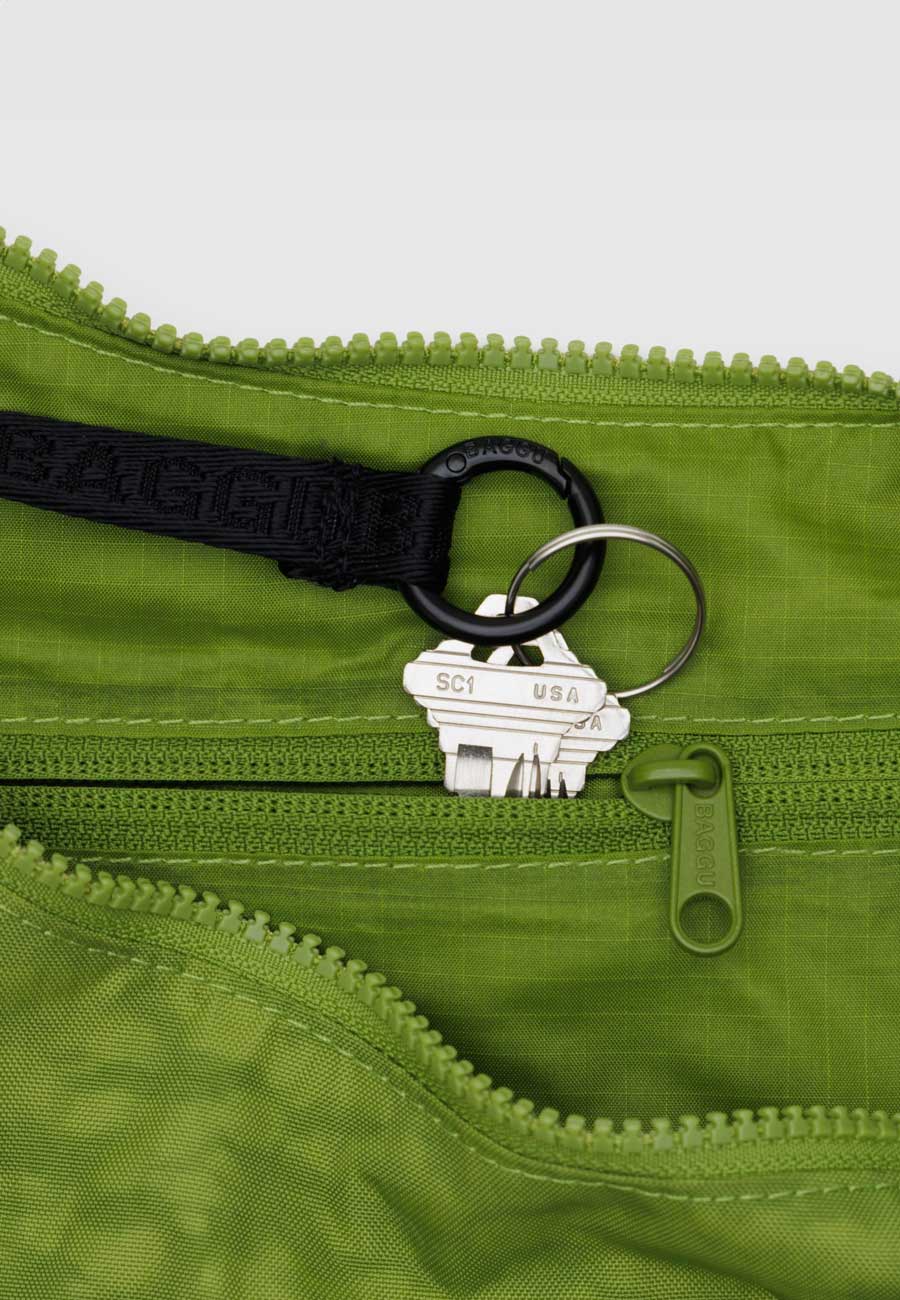 Baggu Medium Nylon Crescent Bag Green Juice