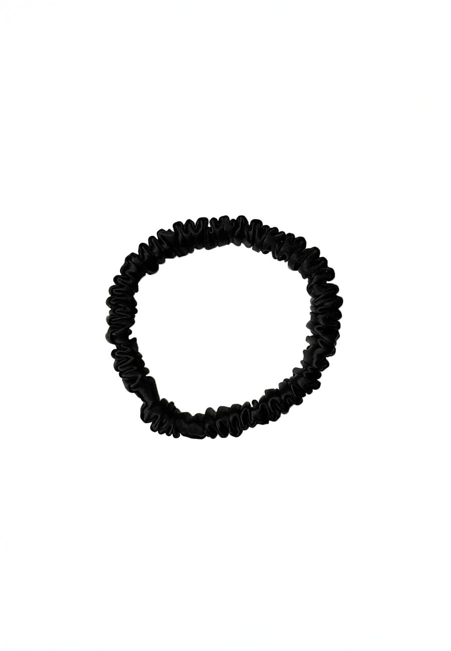 Buttermilk Accessories Mia Silk Scrunchie Liquorice