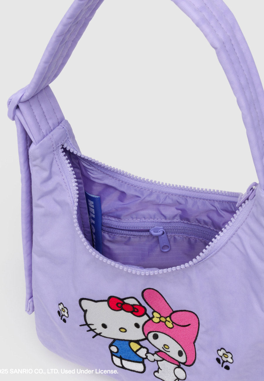 Baggu Mini Nylon Shoulder Bag Embroidered Hello Kitty & My Melody