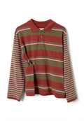 Damson Madder Noah Cinch Rugby Jersey Olive/Pink Stripe
