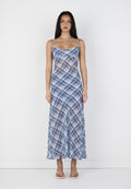 Ownley Nostalgia Dress Sky Plaid