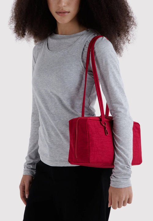 Baggu Nylon Bowler Bag Cherry