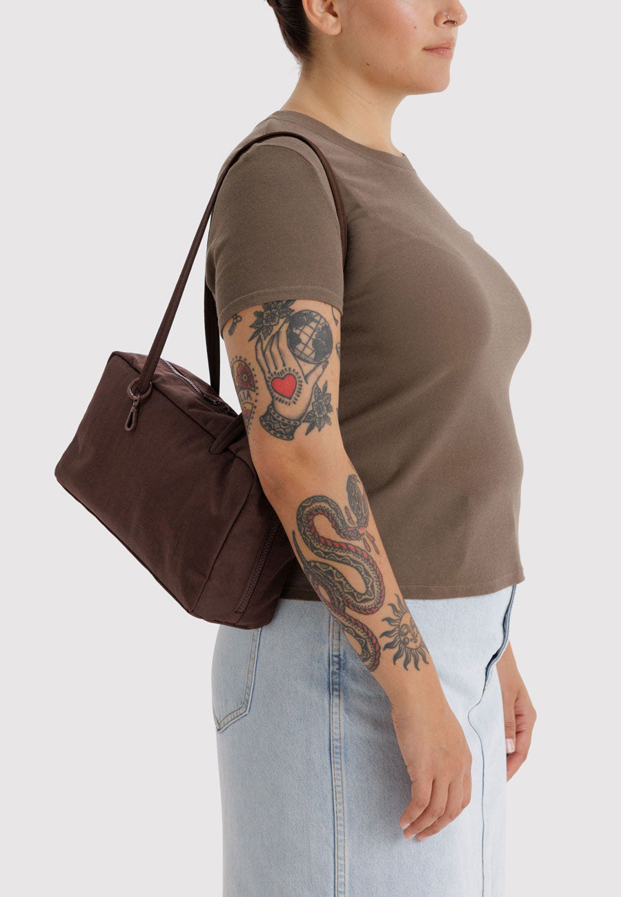Baggu Nylon Bowler Bag Coffee