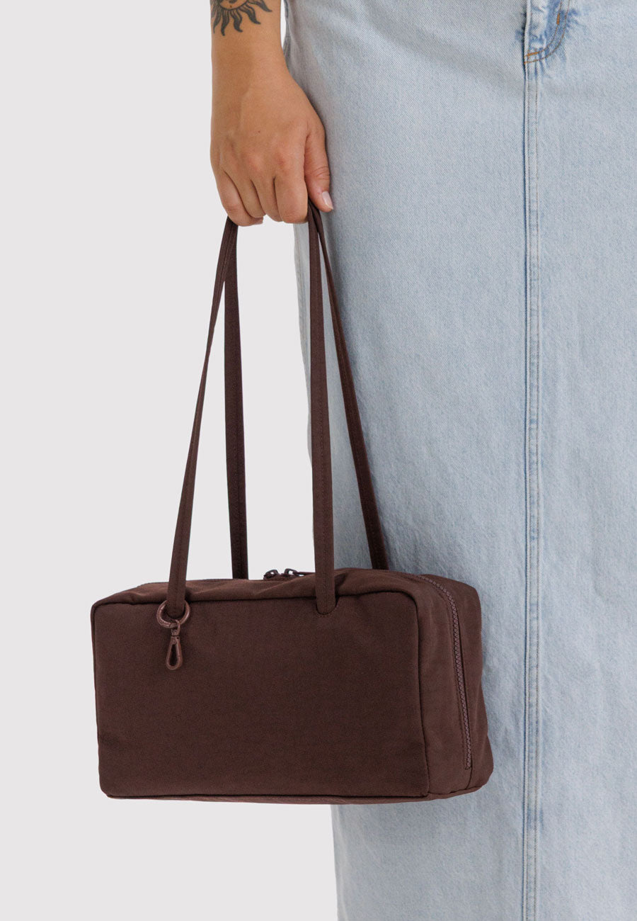 Baggu Nylon Bowler Bag Coffee