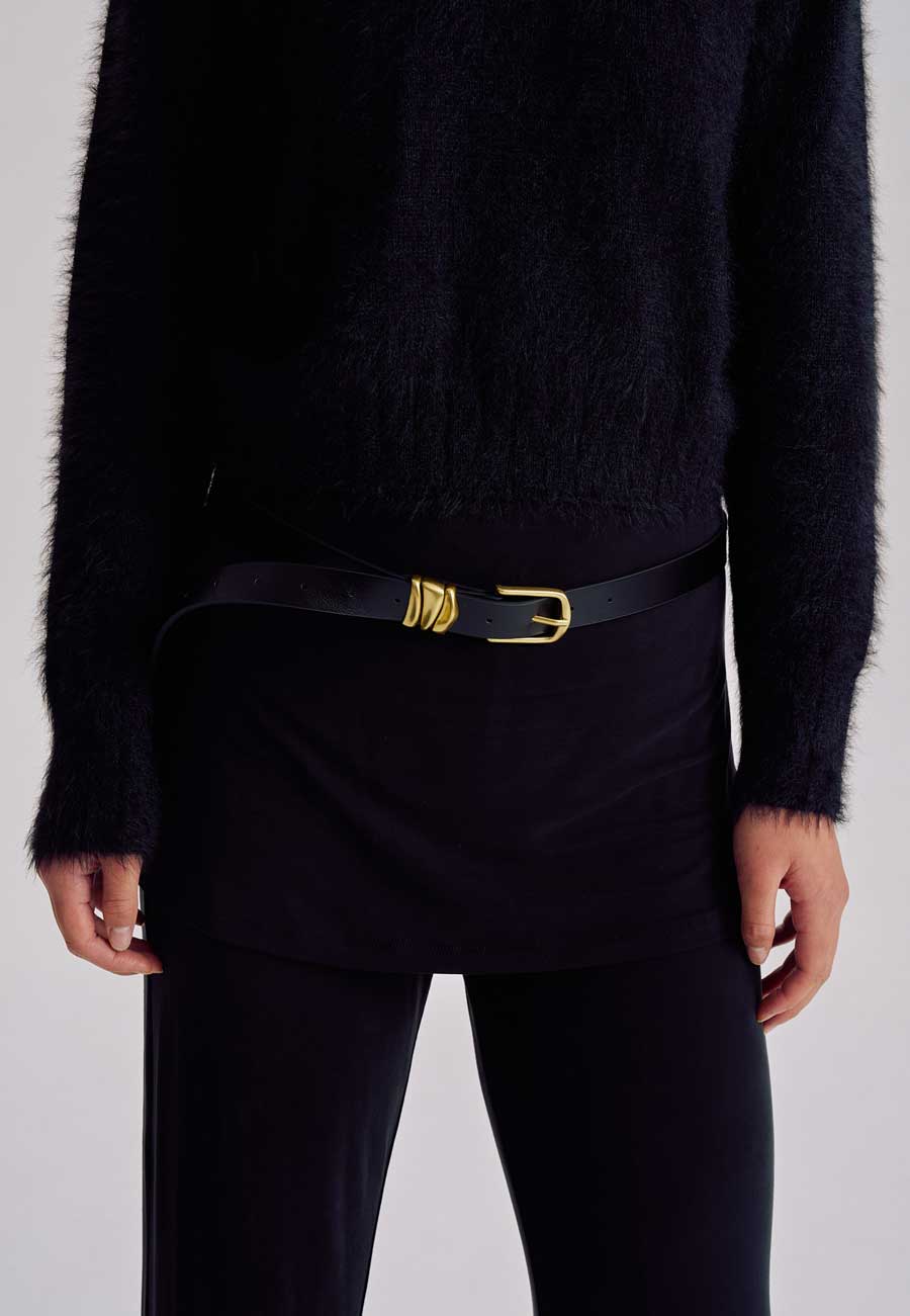 Brie Leon Organica Belt Black/Gold