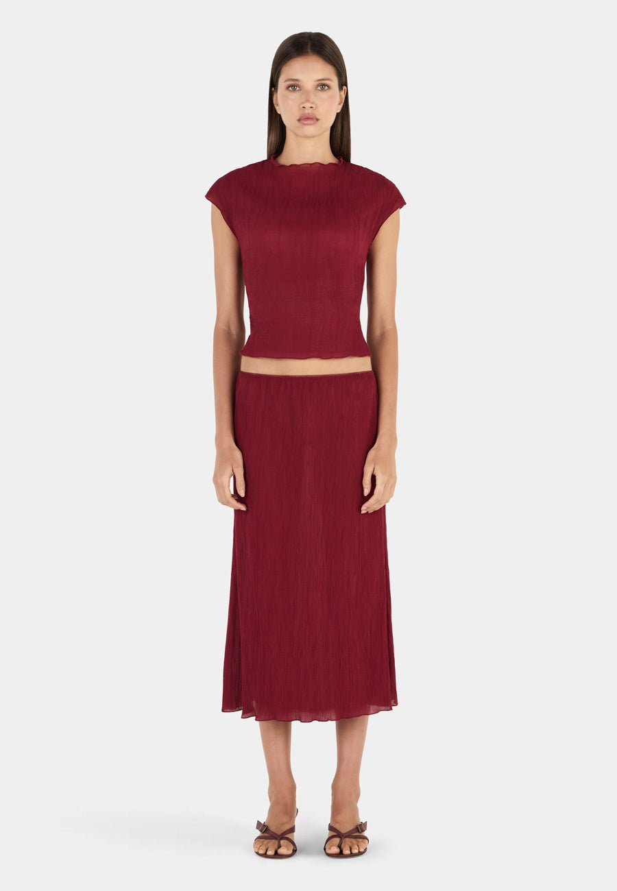 Ownley Rita Top Crimson