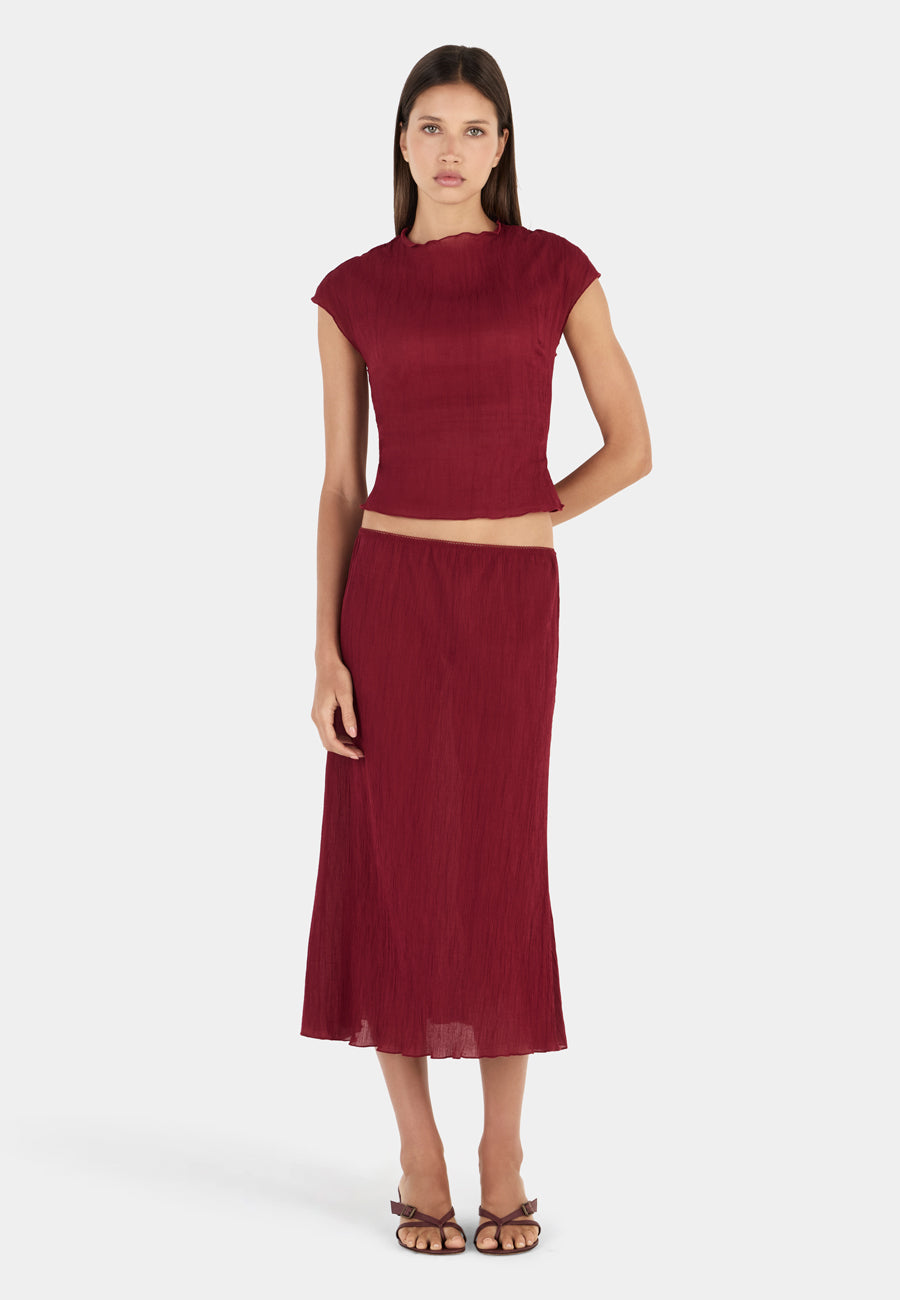 Ownley Rita Top Crimson