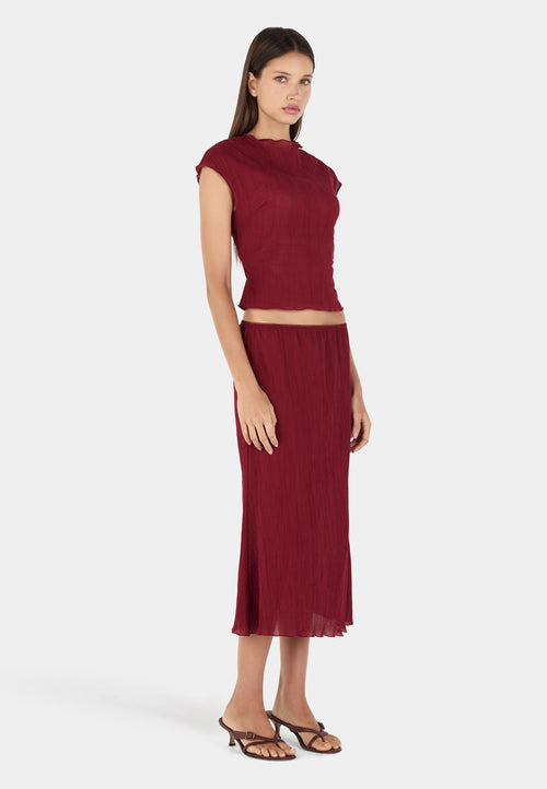 Ownley Rita Top Crimson