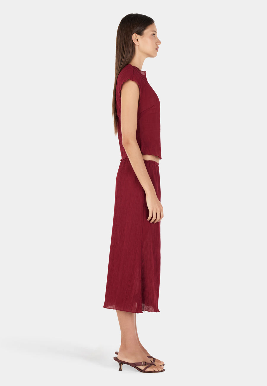Ownley Rita Top Crimson