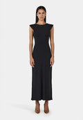 Ownley Cabello Midi Dress Black