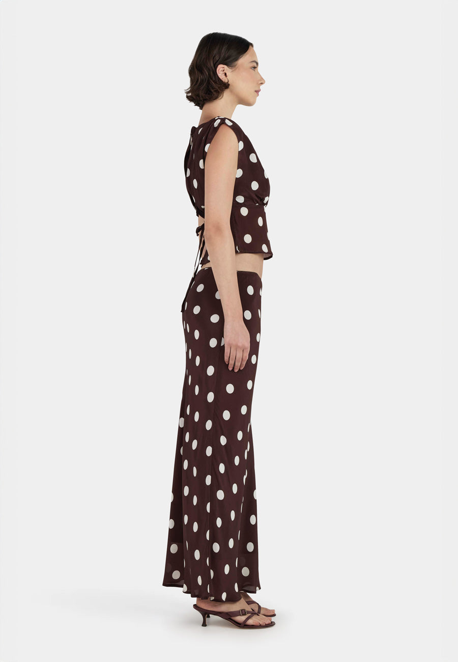 Ownley Marli Slip Skirt Pinot Polka
