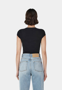 Ownley Rina Keyhole Tee Black