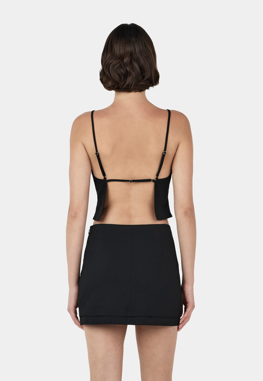 Ownley Thea Mini Skirt Black