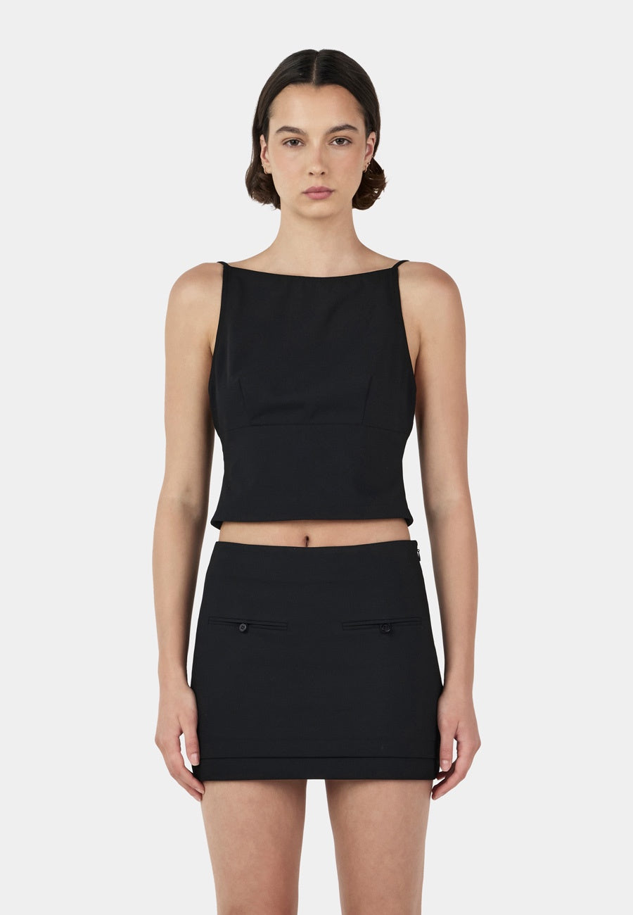 Ownley Thea Mini Skirt Black