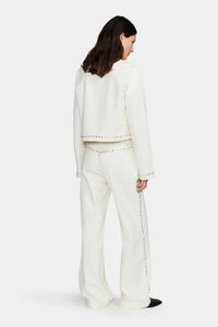 Ownley Pat Studded Jacket Cream