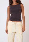 Peachy Den Kylie Vest Cupro Chocolate