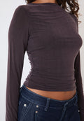 Peachy Den Kylie Long Sleeve Chocolate