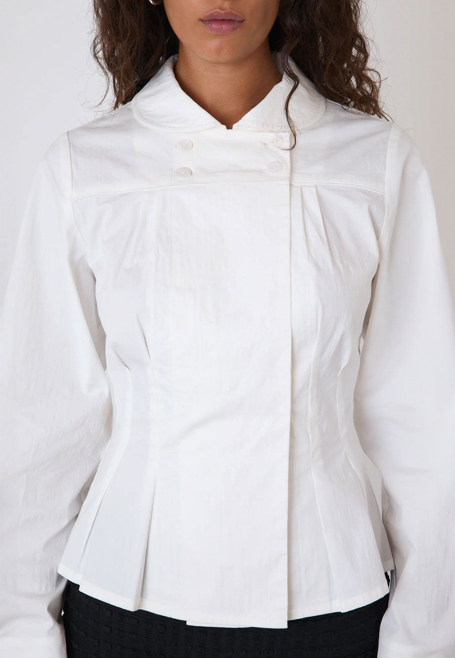 Peachy Den Missy Blouse Long Sleeve Porcelain