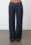 Peachy Den Goldie Wide Leg Jean Indigo Rinse