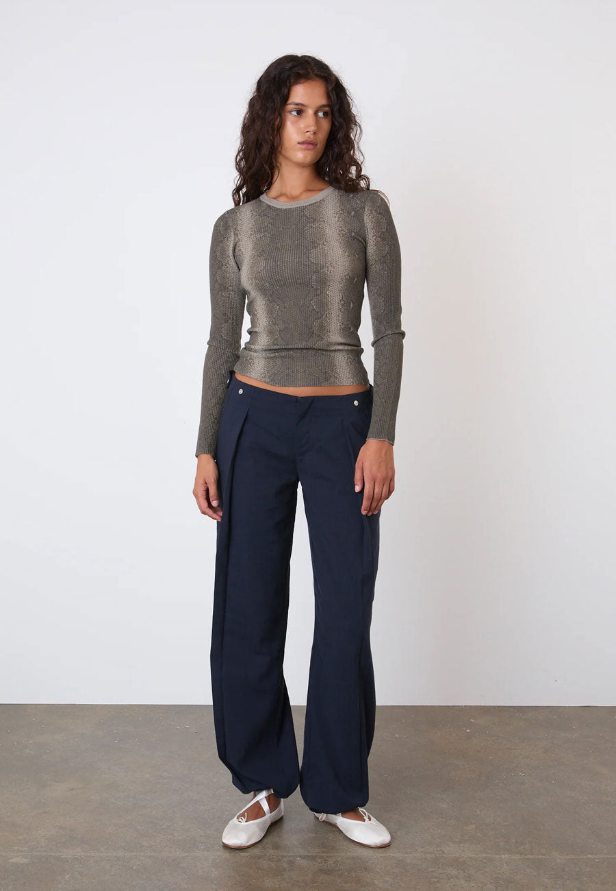 Peachy Den Lulu Thermal Olive Python