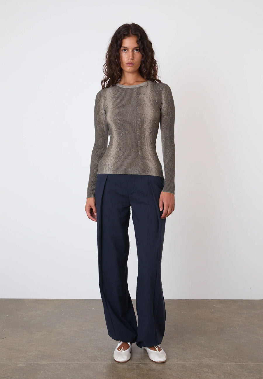 Peachy Den Lulu Thermal Olive Python