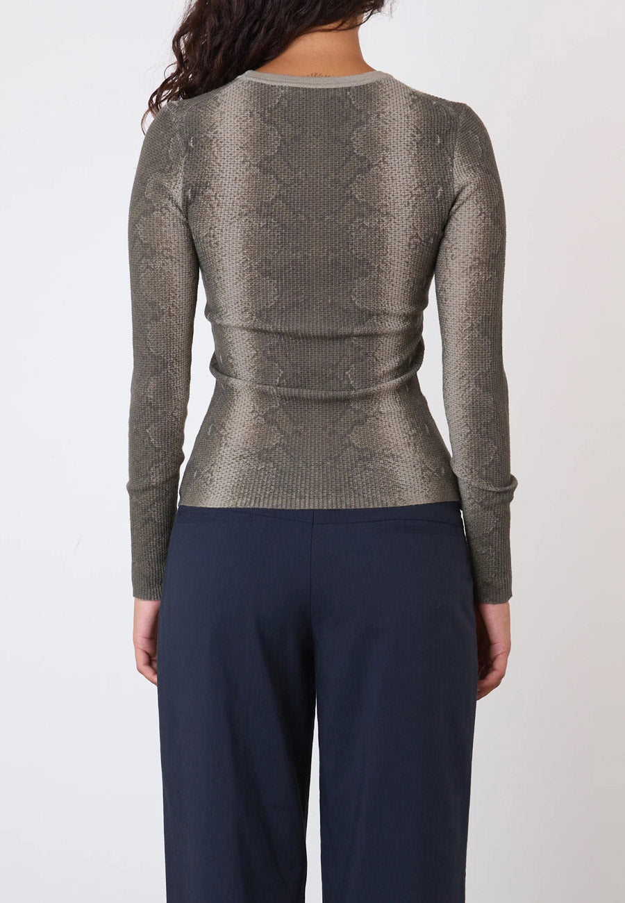 Peachy Den Lulu Thermal Olive Python