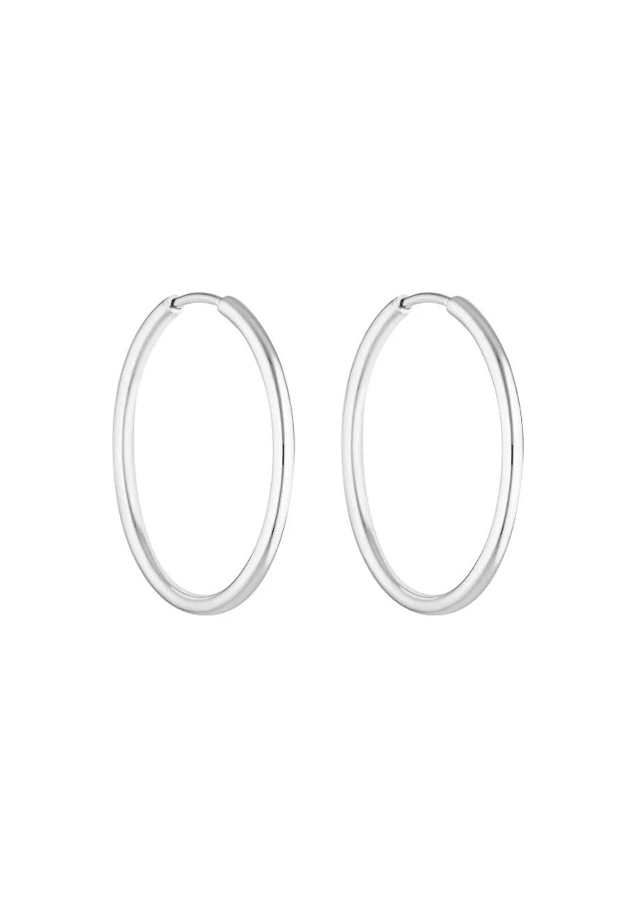 Porter Jewellery 90's Hoops Silver 30mm
