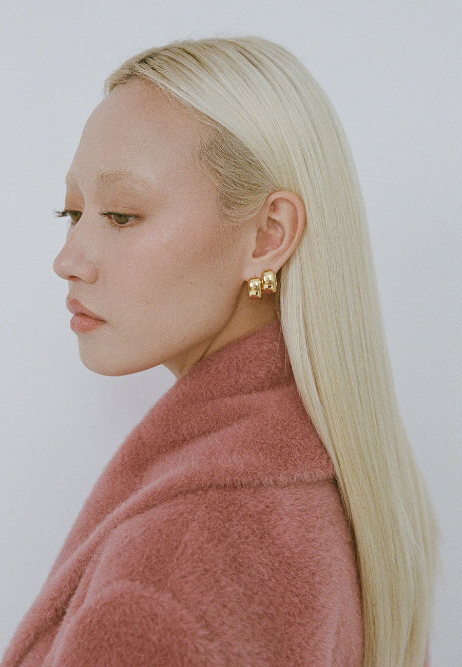 Porter Jewellery Blob Huggies Gold