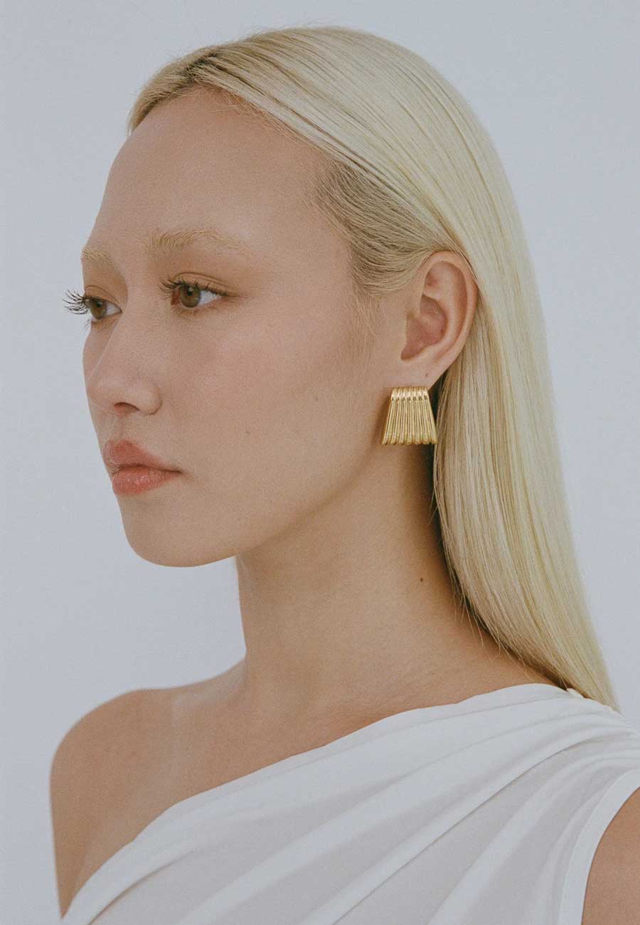 Porter Jewellery Caterpillar Earrings Gold