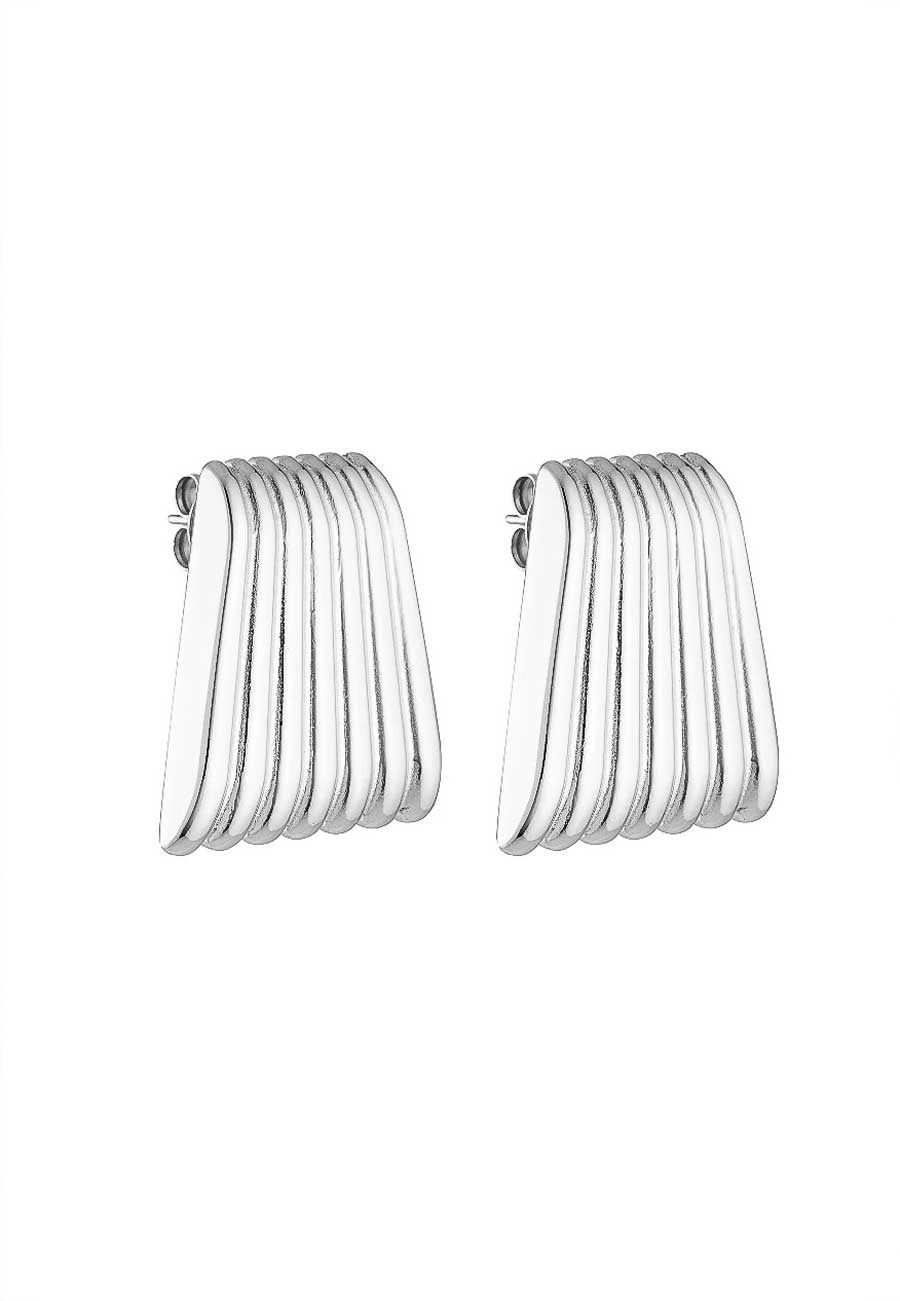 Porter Jewellery Caterpillar Earrings Silver