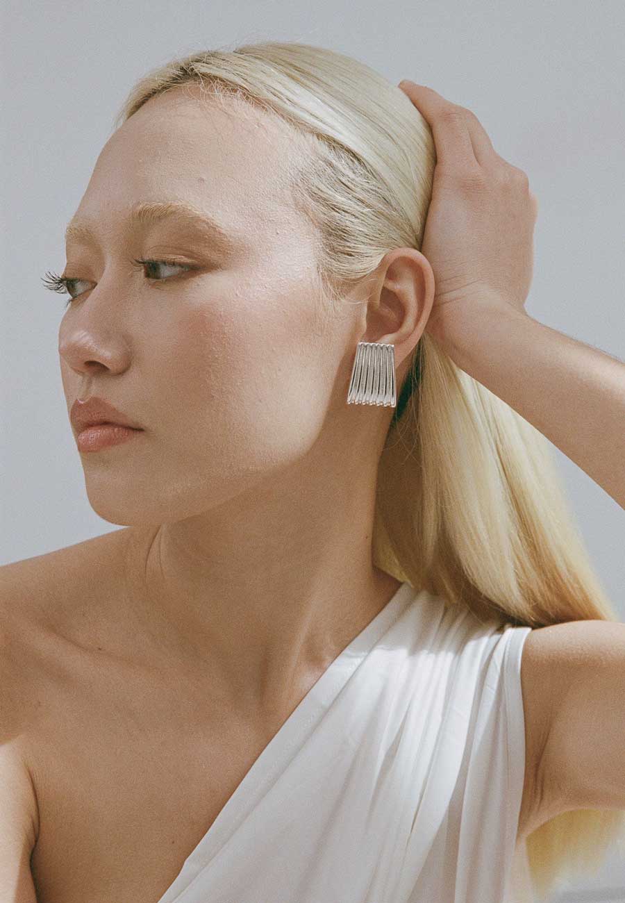 Porter Jewellery Caterpillar Earrings Silver