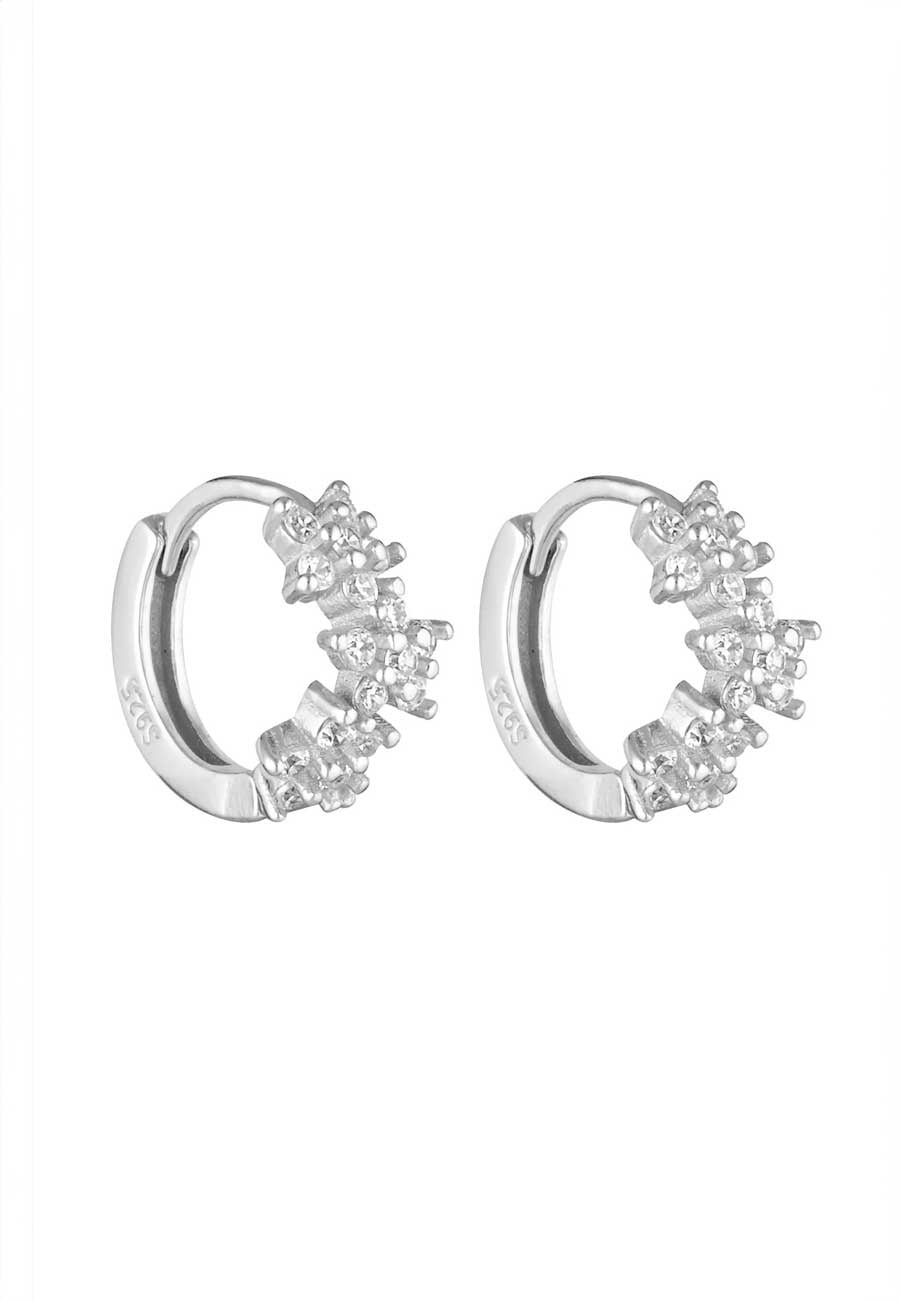 Porter Jewellery Galaxy Huggies Sterling/Clear