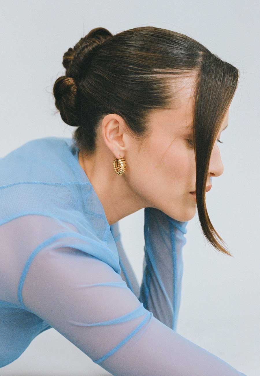 Porter Jewellery Turtle Hoops Gold