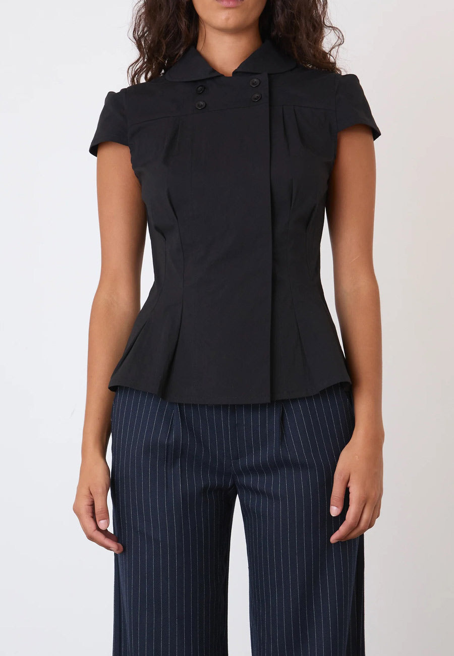 Peachy Den Missy Blouse Onyx