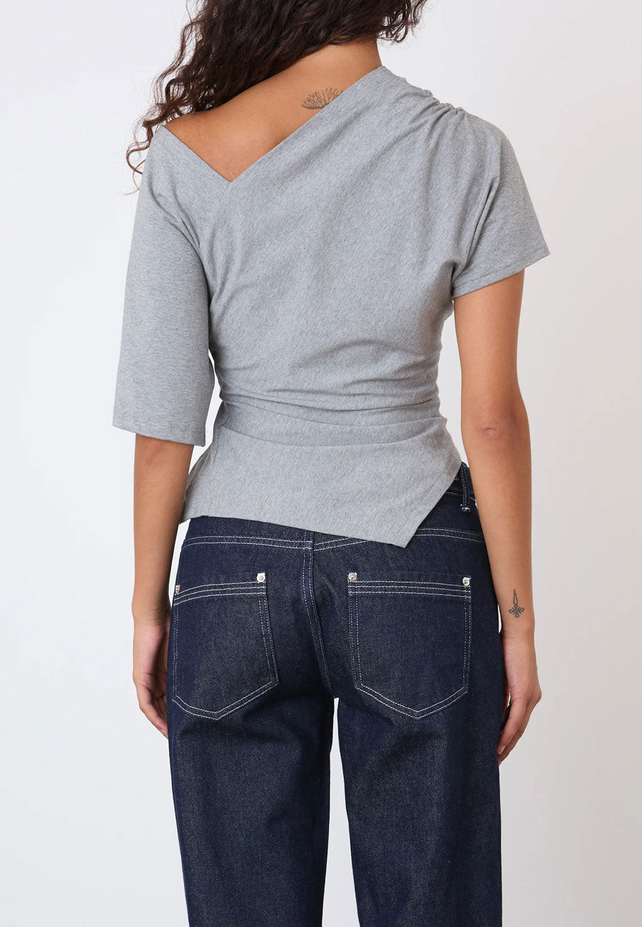 Peachy Den Nico Top Grey Marle