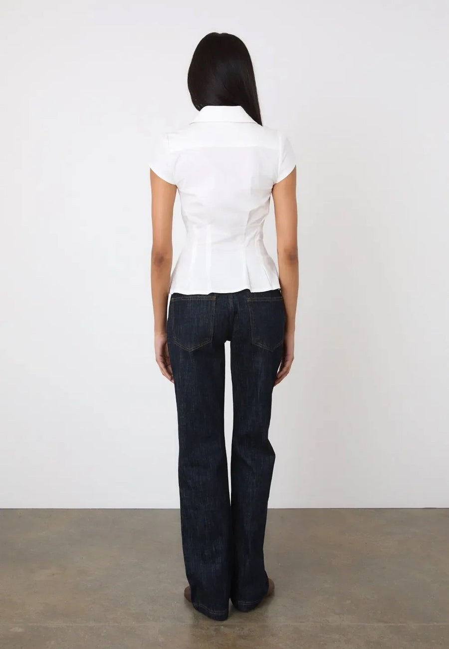 Peachy Den Missy Blouse Porcelain