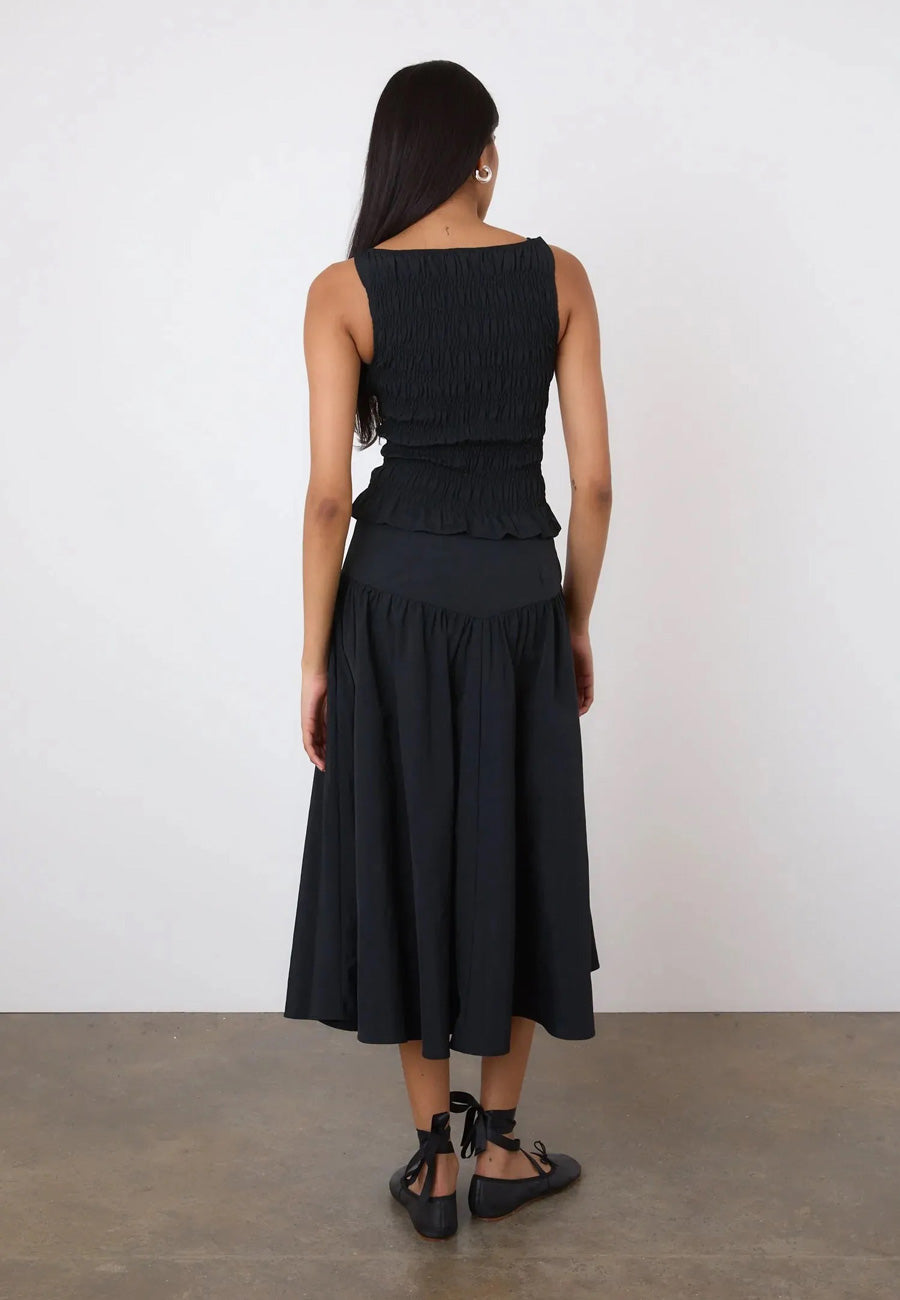 Peachy Den Deba Midi Skirt Onyx