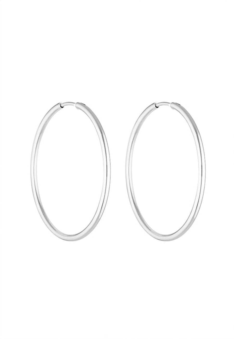 Porter Jewellery 90's Hoops Silver - 40mm