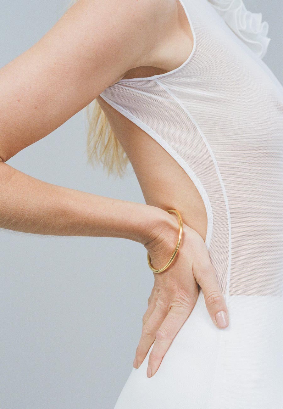 Porter Jewellery Tube Bangle Gold 6mm