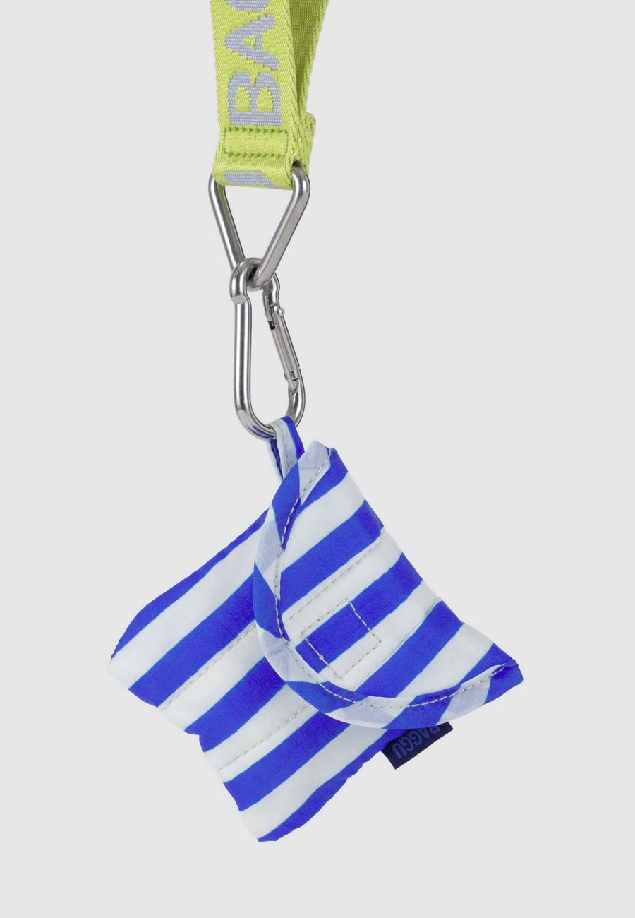 Baggu Puffy Earbuds Blue Painted Stripe