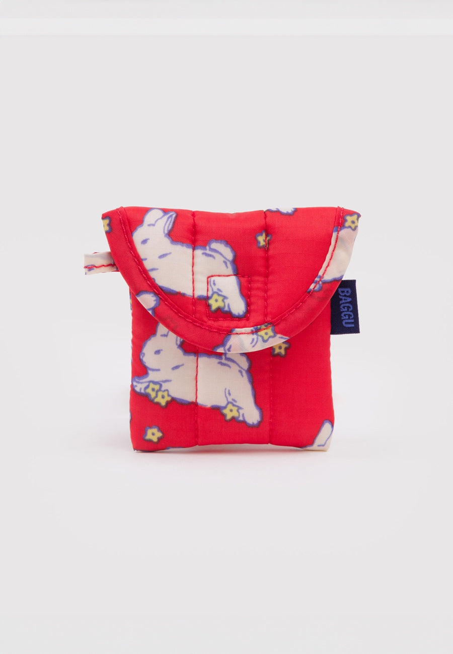 Baggu Puffy Earbuds Case Bunnies