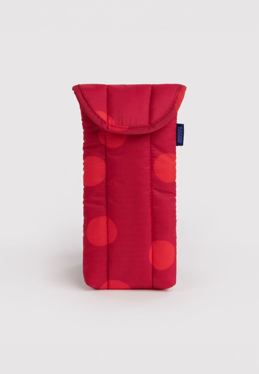 Baggu Puffy Glasses Sleeve Red Polka Dot