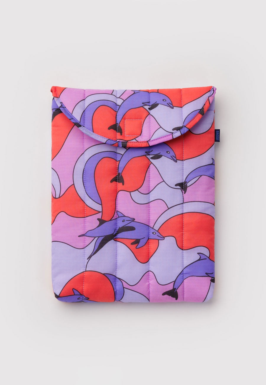 Baggu Puffy Laptop Sleeve Dolphins 13/14"