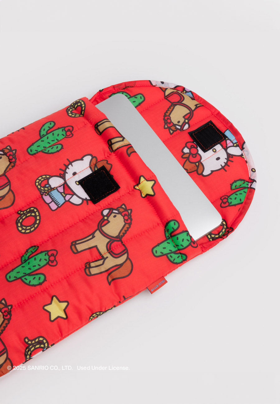 Baggu Puffy Laptop Sleeve Hello Kitty Western 13"/14"