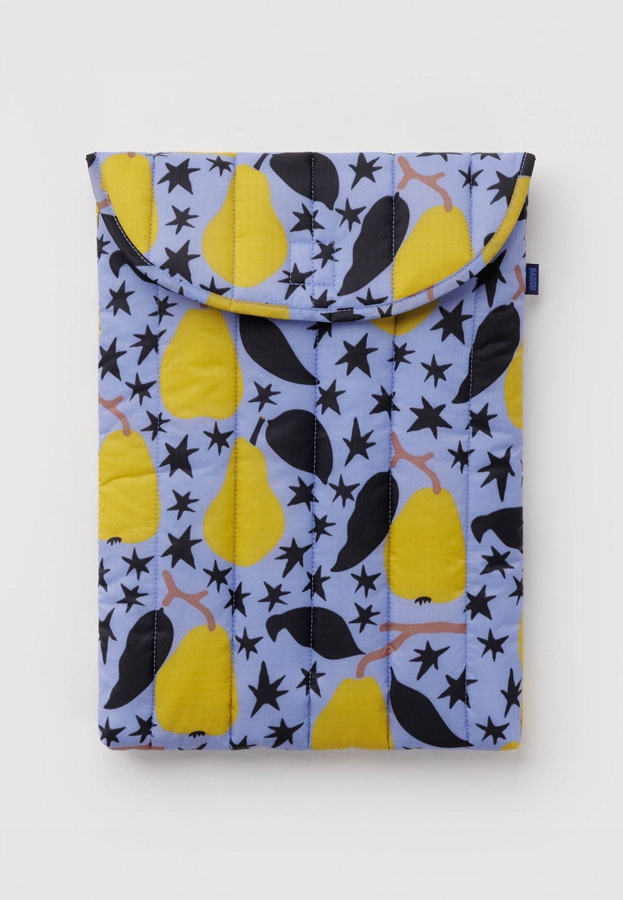 Baggu Puffy Laptop Sleeve 16" Golden Pears