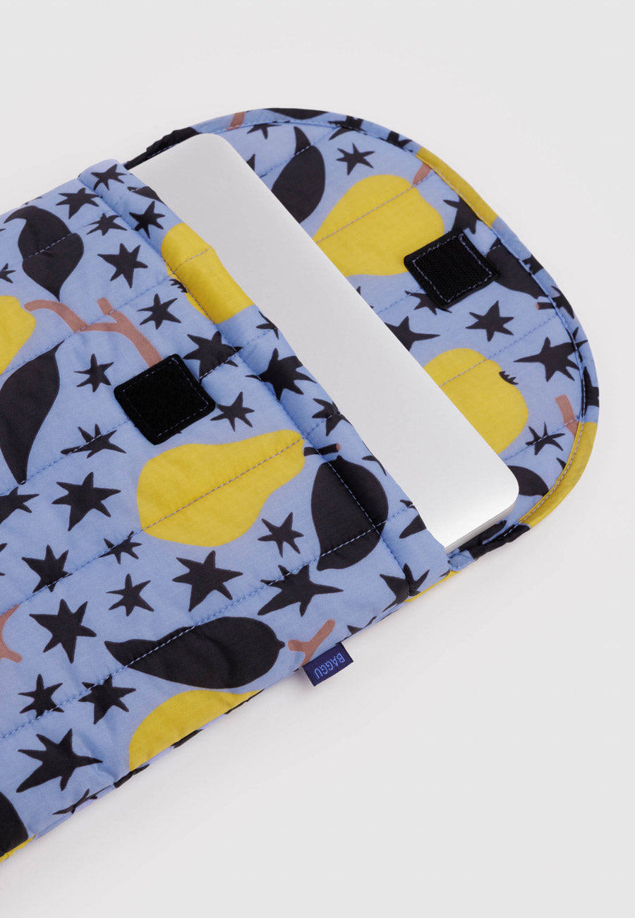 Baggu Puffy Laptop Sleeve 16" Golden Pears