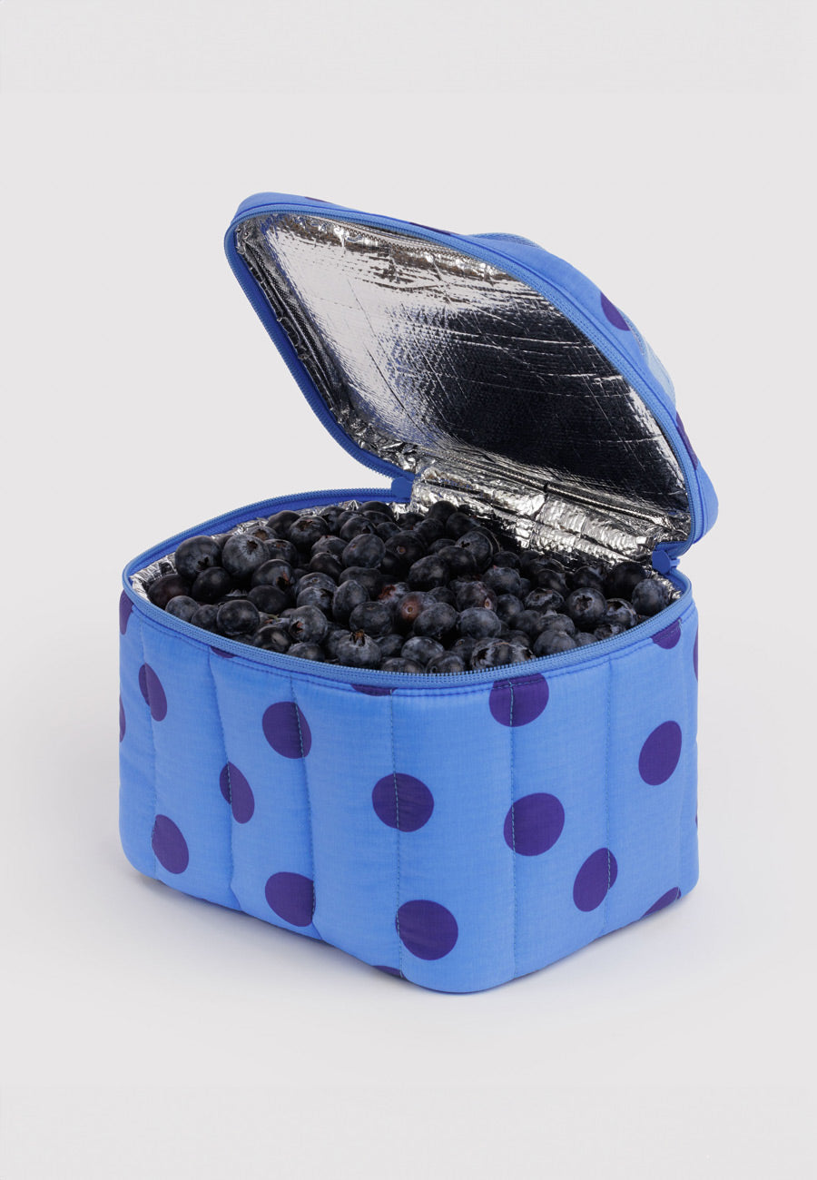 Baggu Puffy Lunch Bag Blue Polka Dot