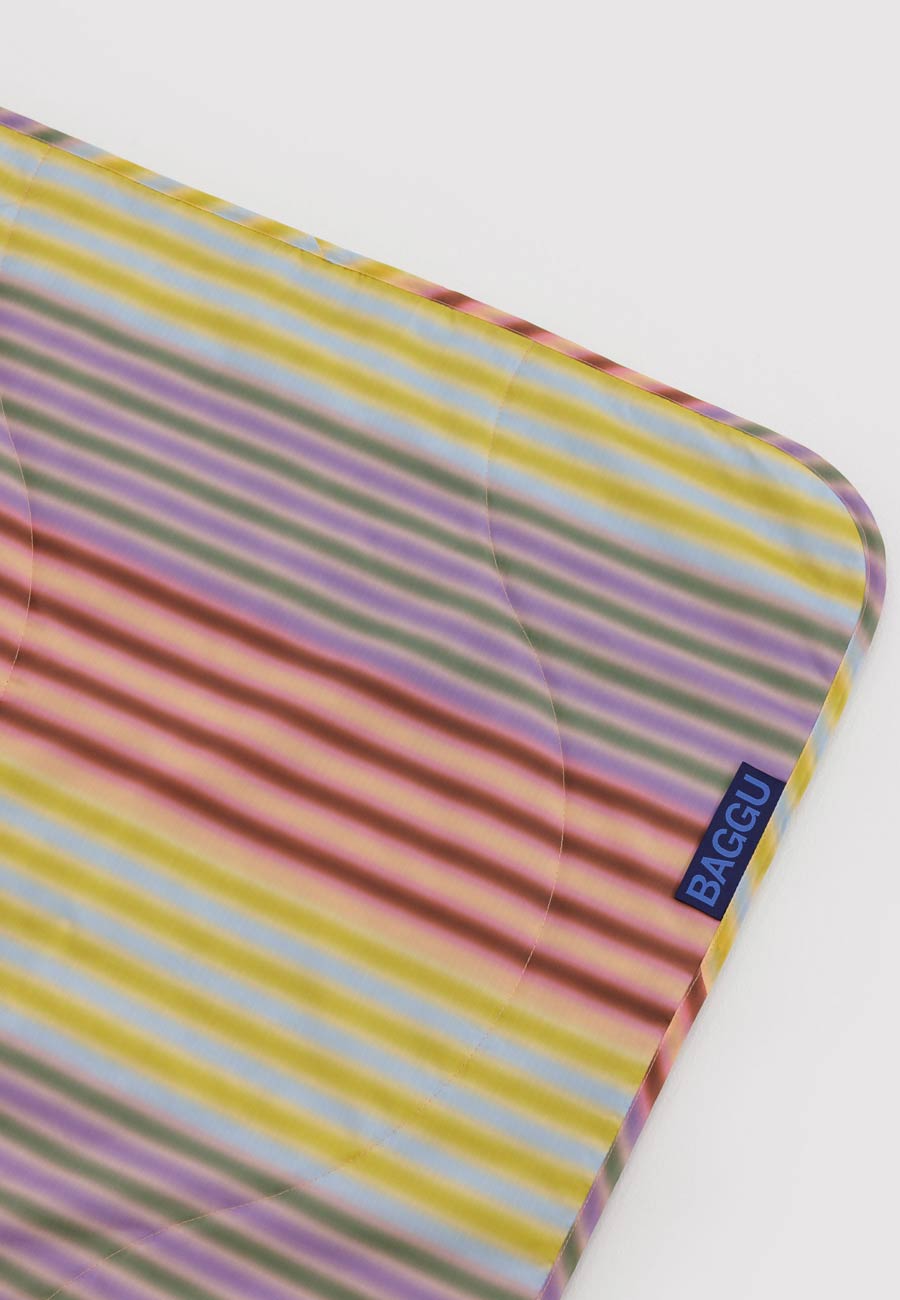 Baggu Puffy Picnic Blanket Gradient Stripe Multi