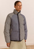 Damson Madder Reversible Opal Puffer Mixed Gingham