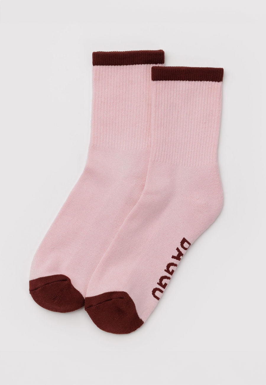 Baggu Ribbed Sock Blush Mix